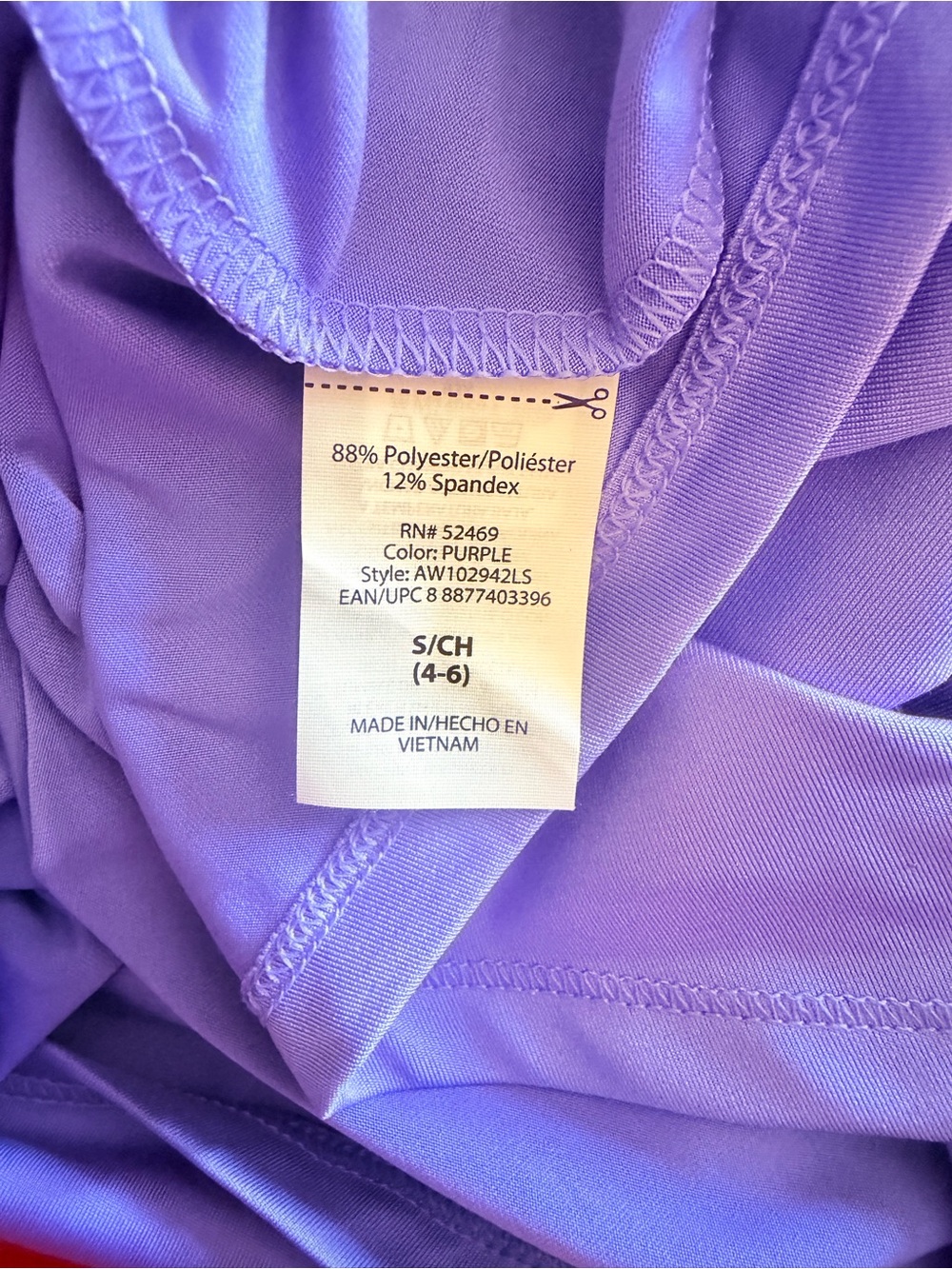 Athleta women's purple long-sleeve stretch crew-neck t-shirt, size S 4-6 - Picture 10 of 10